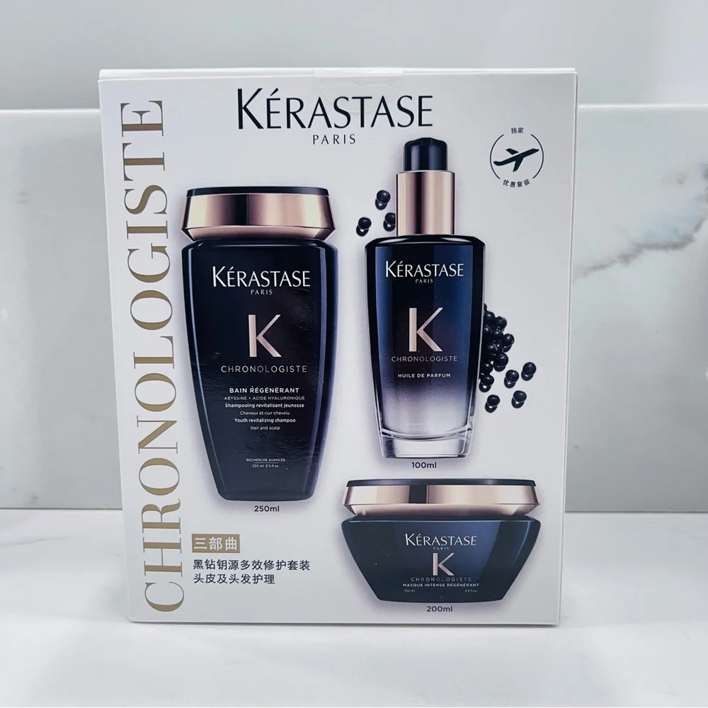 Kerastase CHRONOLOGISTE SENSORIAL HAIR REVITALIZING HAIRCARE SET